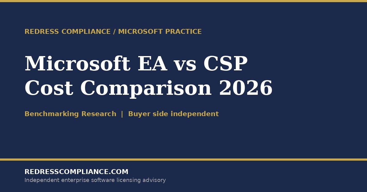 Cover of the Redress Compliance Microsoft buyer side white paper