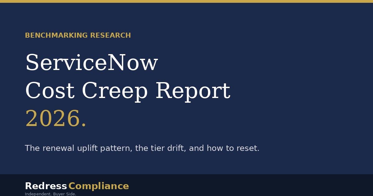Cover of the ServiceNow License Audit Guide white paper from Redress Compliance