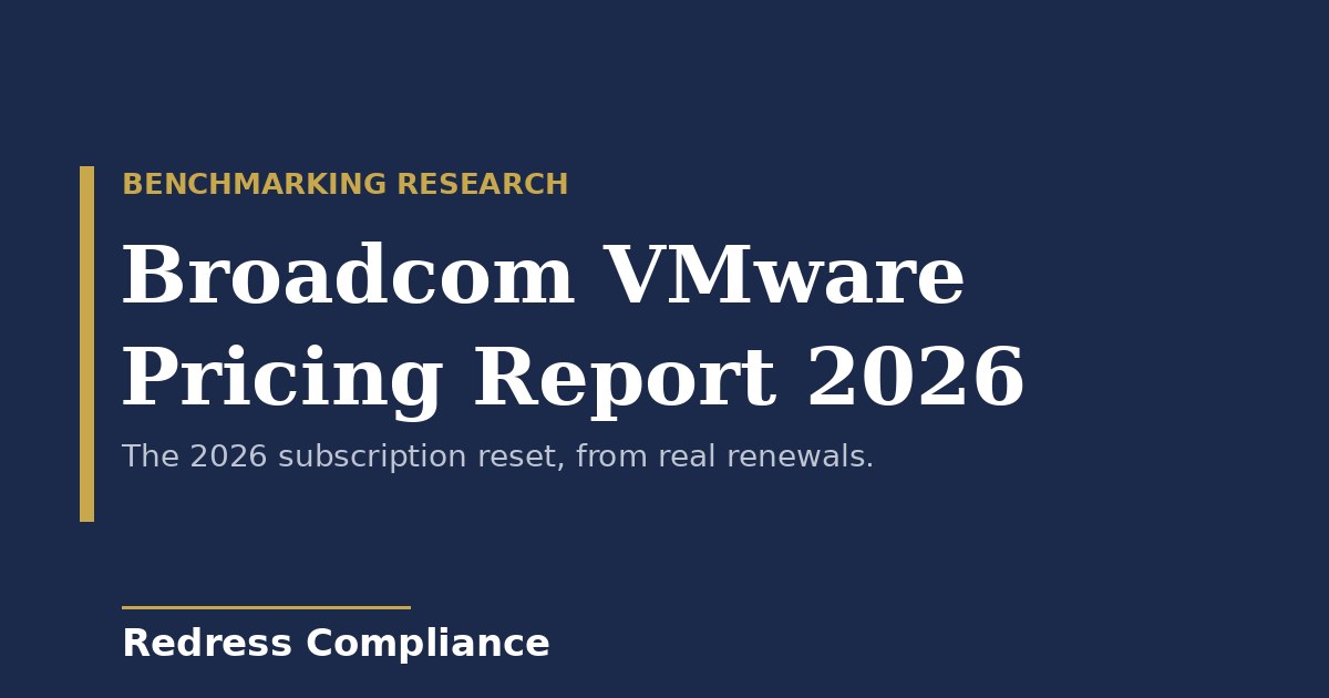 Cover of the Redress Compliance Broadcom VMware buyer side framework