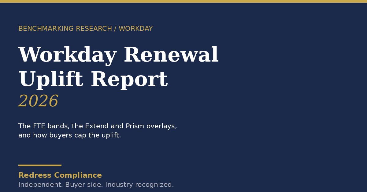 Cover of the Redress Compliance Workday white paper